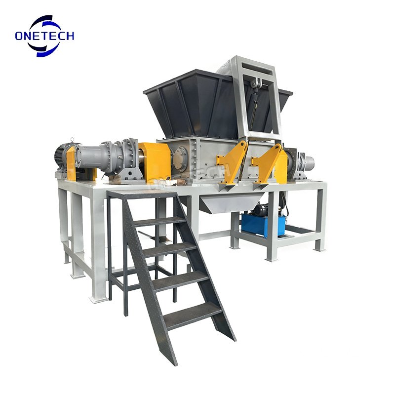 1heavy duty double shaft shredder of onetech machinery factory (2)