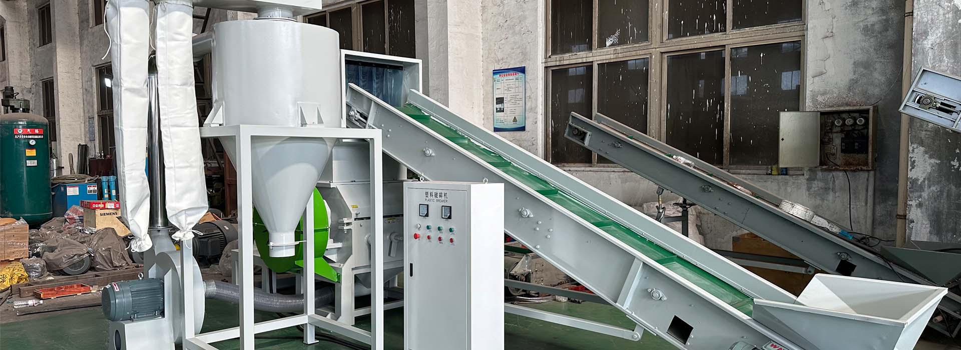HDPE pipe crusher
